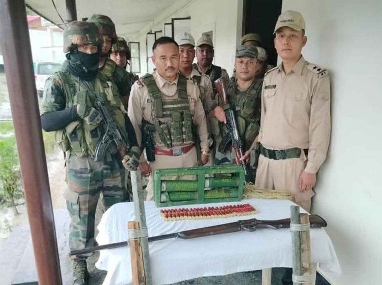 Arms seized from fringe areas in Manipur