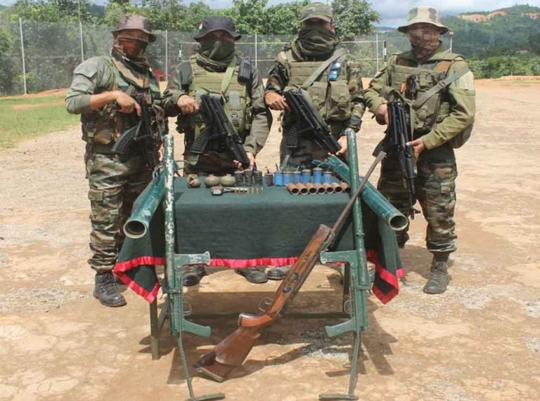 Security forces recover weapons in Manipur
