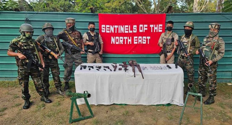 Security forces recover 10 weapons from  Churachandpur of Manipur