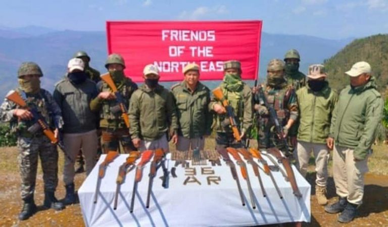 Arms recovered from Churachandpur