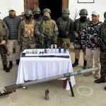 One security personnel injured, weapons recovered