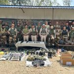 Arms, explosives, combat dresses recovered