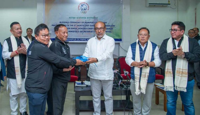 Blessing Ceremony for Manipur contingent to North East Games held