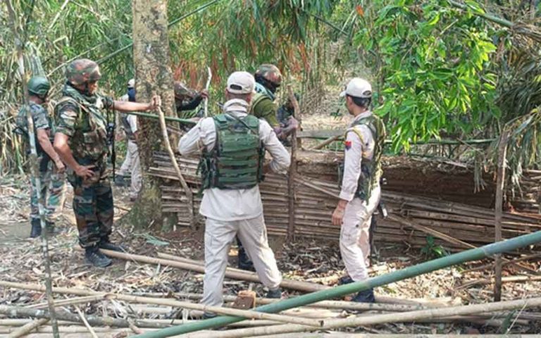 Bunkers destroyed, militants nabbed in Manipur