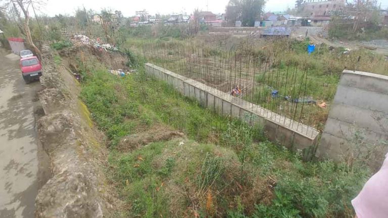 Incomplete retaining wall along Imphal river vulnerable to locals