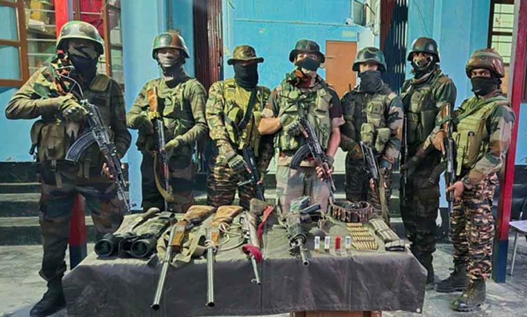Arms recovered, militants apprehend