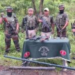 Arms recovered from Manipur’s Kangpokpi