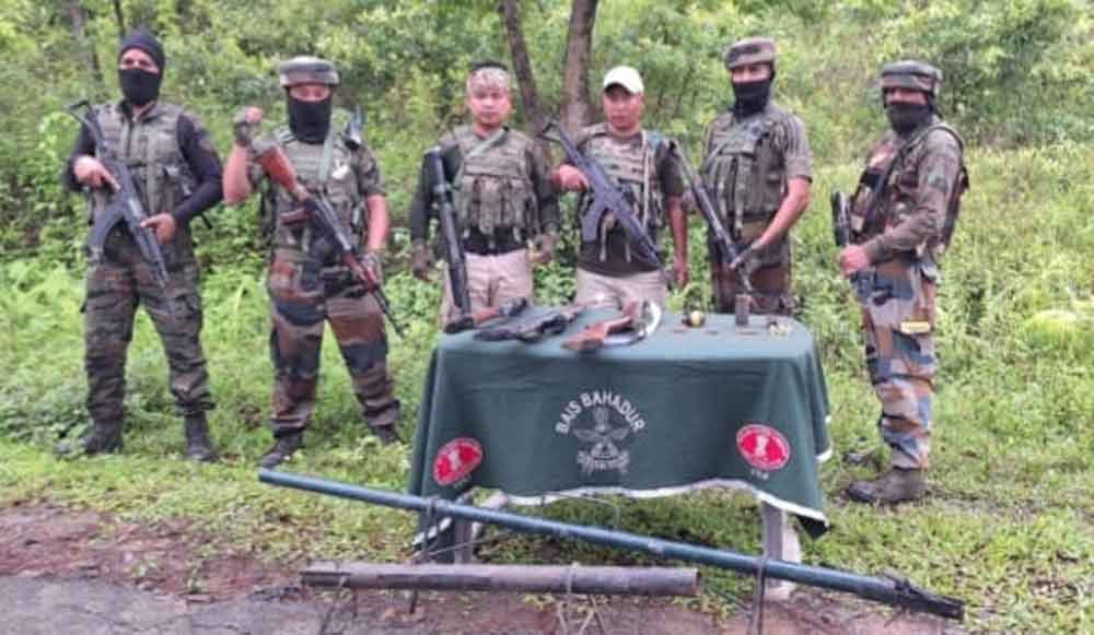 Arms recovered from Manipur’s Kangpokpi