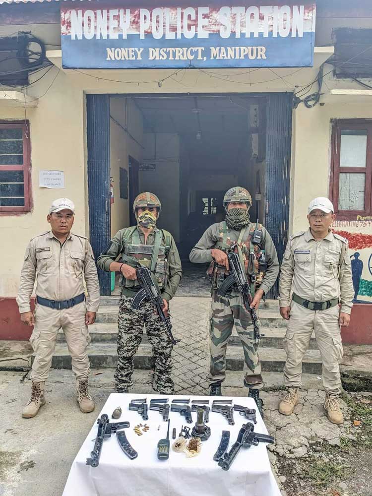 Huge arms, explosives recovered in Manipur