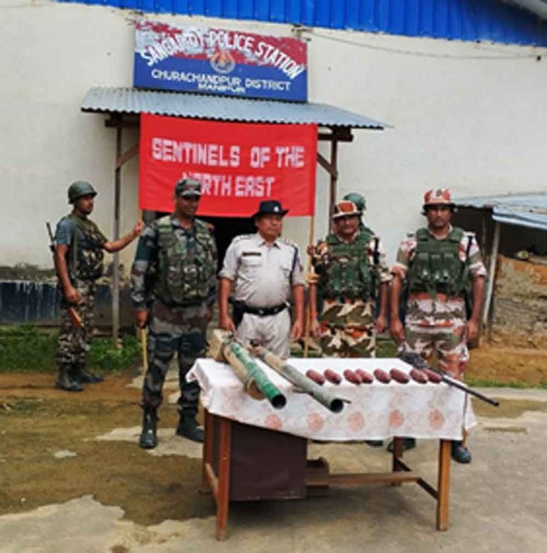 Huge number of weapons recovered in 4 Manipur districts