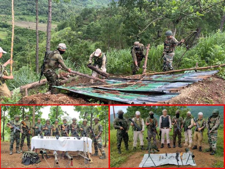 Bunkers destroyed, large cache of arms recovered in Manipur