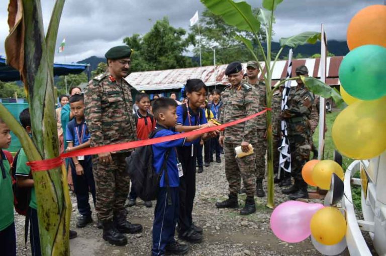 Army launch school Bus Service in strife-torn Manipur