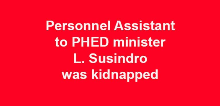 PA to minister Susindro kidnapped, state on rescue mission