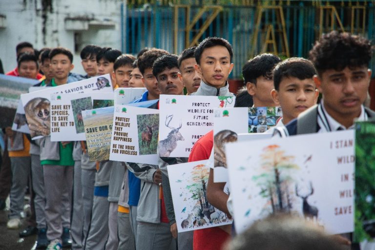 Students Rally for Wildlife Conservation in Imphal