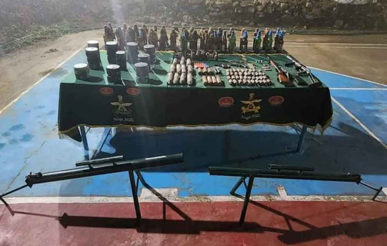 Huge cache of guns, bombs recovered in Tengnoupal district of Manipur