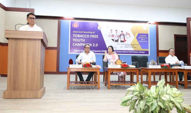 Manipur government launches Tobacco Free Youth Campaign 2.0