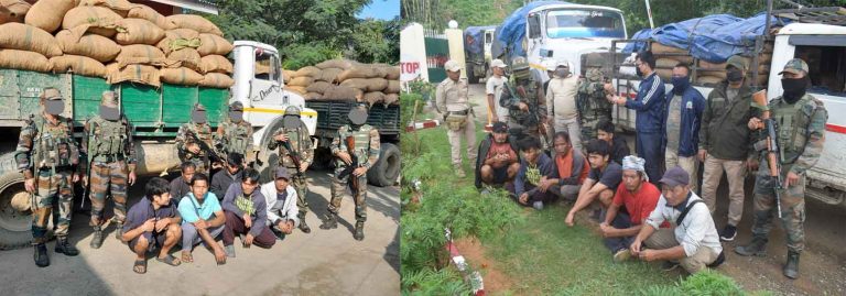 Assam Rifles foils Cross-Border Smuggling, seizes Rs 2.4 crore Worth of Illegal Areca Nuts in Churachandpur