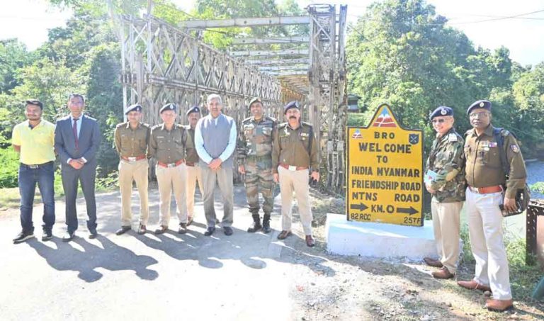 Manipur security advisor, DGP inspect Indo-Myanmar border