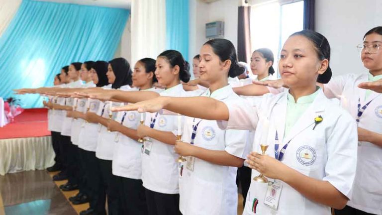 Nursing students take oath