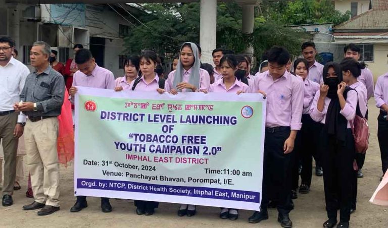 Manipur Govt launches Tobacco-Free youth campaign