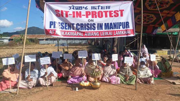 Protestors decry over multiple issues of Manipur crisis