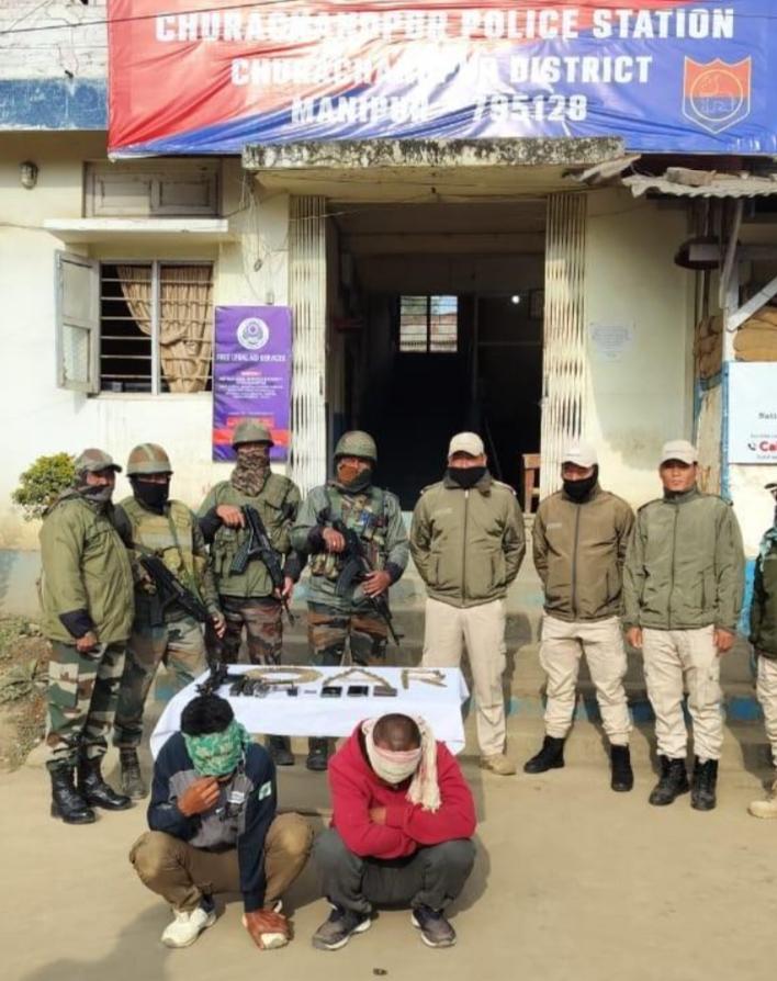 2 arms dealers arrested in Churachandpur, 1 militant arrested in Imphal, arms recovered