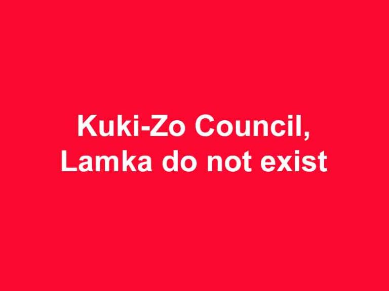 Kuki-Zo Council does not exist, do no pay heed: Manipur Govt to public