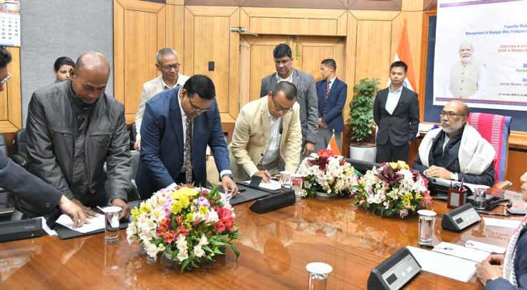 MoU signed to hand over management of Manipur Milk Producers’ Co-operative Union Ltd.