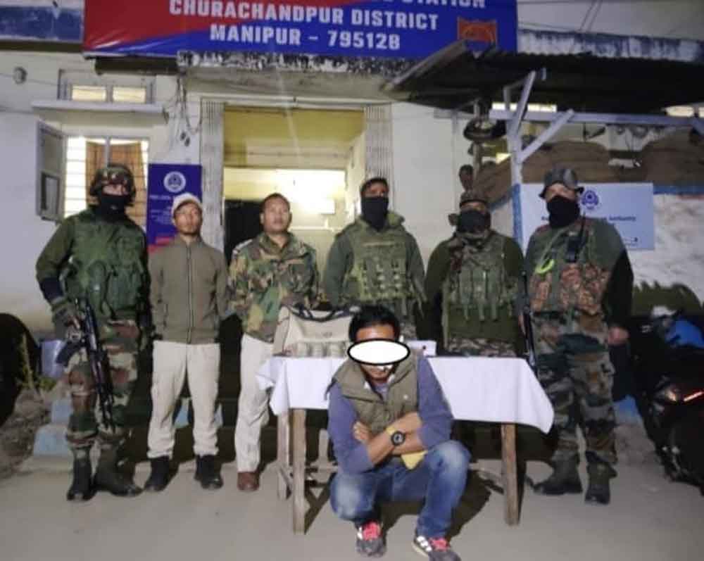 Kangpokpi resident nabbed with Brown Sugar, unaccounted cash in Churachandpur