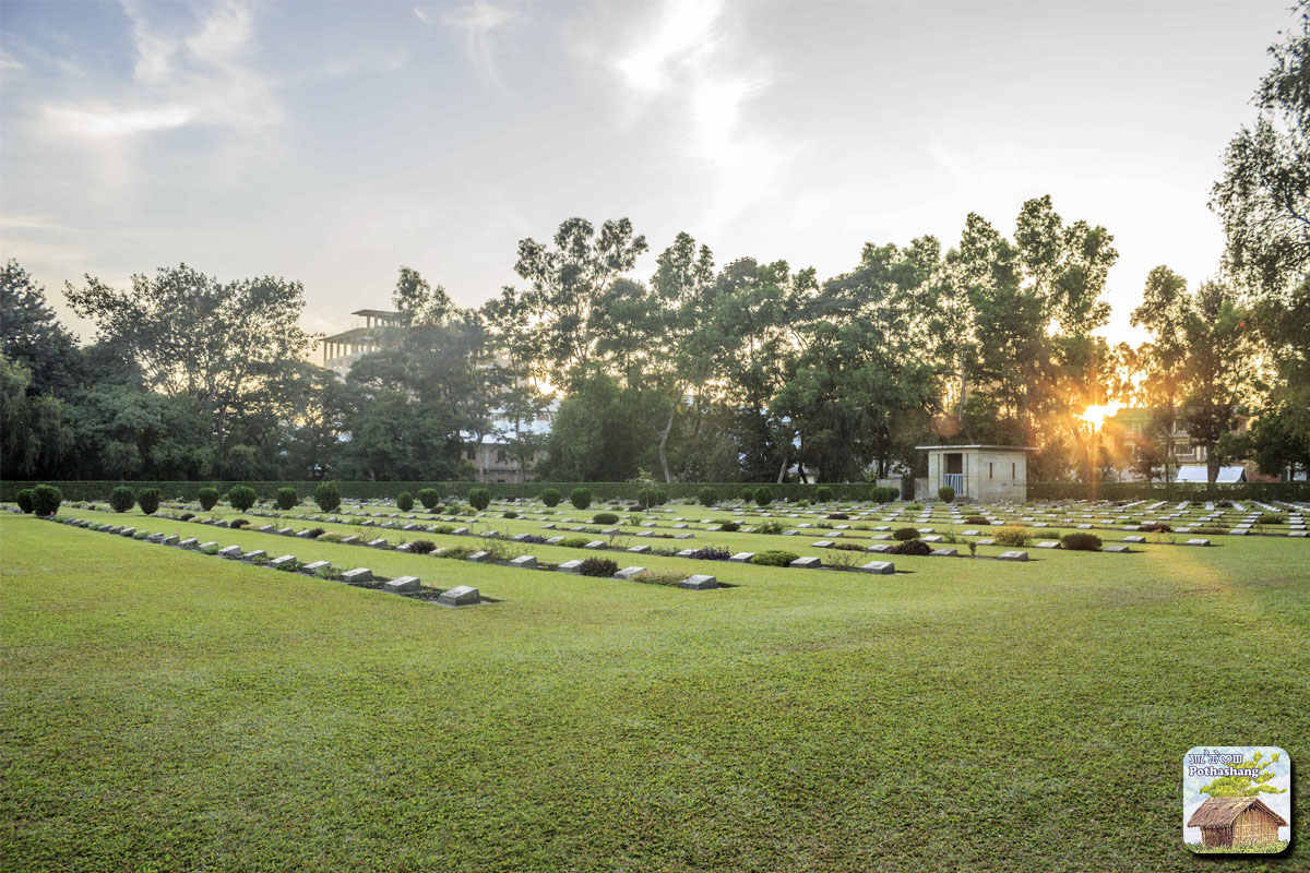 Imphal War Cemetery at Dewlahland, Manipur