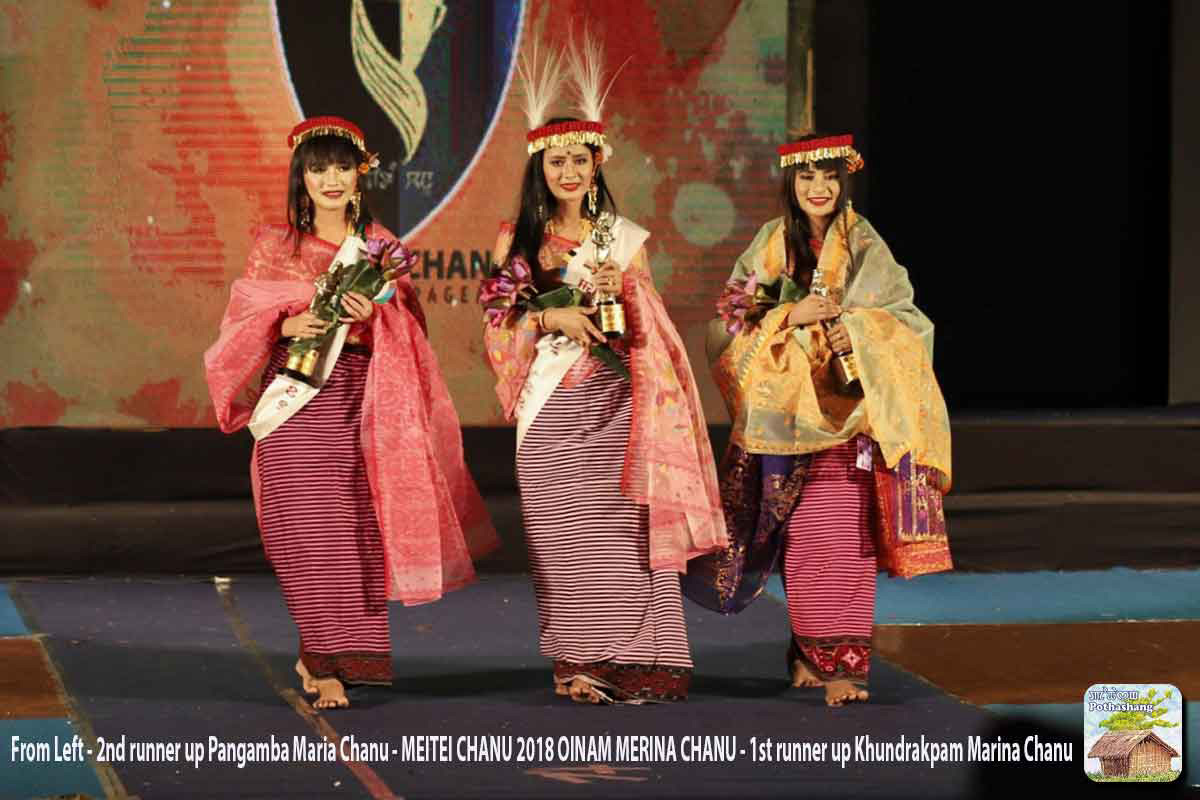 Winners of Meitei Chanu 2018 held at MSFDS Auditorium, Manipur